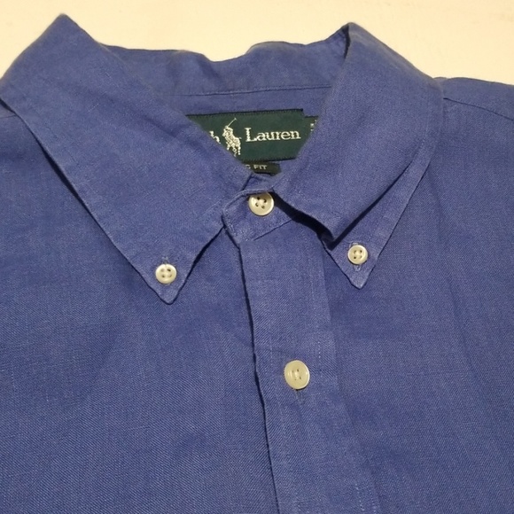 Ralph Lauren Shirt Classic Fit Suze XXL Blue - Picture 2 of 7